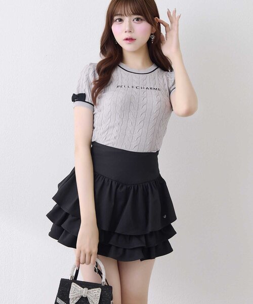 OLIVE des OLIVE(オリーブデオリーブ)の「【Belle Charme】Leyered Frill Skirt(スカート・レディース・ブラック/オフホワイト/ベージュ・FREE)」の16枚目の写真
