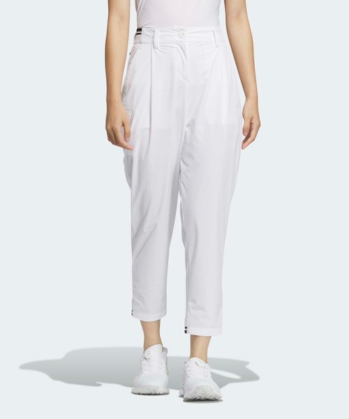 adidas(アディダス)の「ビヨンド ザ コース EX stretch active 撥水 サイドポケット ルーズフィット アンクルパンツ【adidas Golf/アディダスゴルフ】(スウェットパンツ・レディース・ホワイト・SMALL/MEDIUM/LARGE/X-LARGE/XX-LARGE/X-SMALL)」の1枚目の写真