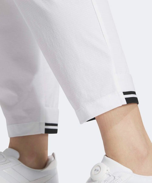 adidas(アディダス)の「ビヨンド ザ コース EX stretch active 撥水 サイドポケット ルーズフィット アンクルパンツ【adidas Golf/アディダスゴルフ】(スウェットパンツ・レディース・ホワイト・SMALL/MEDIUM/LARGE/X-LARGE/XX-LARGE/X-SMALL)」の4枚目の写真