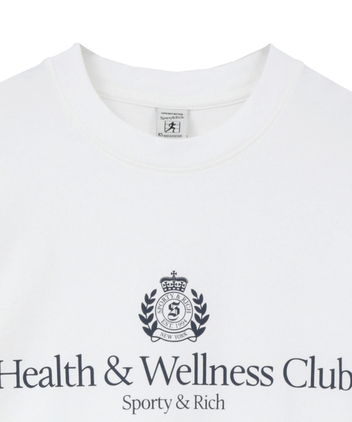 martinique（マルティニーク）の「【Sporty＆Rich/スポーティアンドリッチ】H&W Crest Tshirt（Tシャツ/カットソー・レディース・ホワイト・XS）」の3枚目の写真