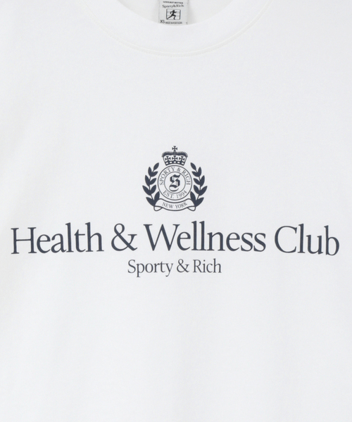 martinique(マルティニーク)の「【Sporty&Rich/スポーティアンドリッチ】H&W Crest Tshirt(Tシャツ/カットソー・レディース・ホワイト・XS)」の6枚目の写真