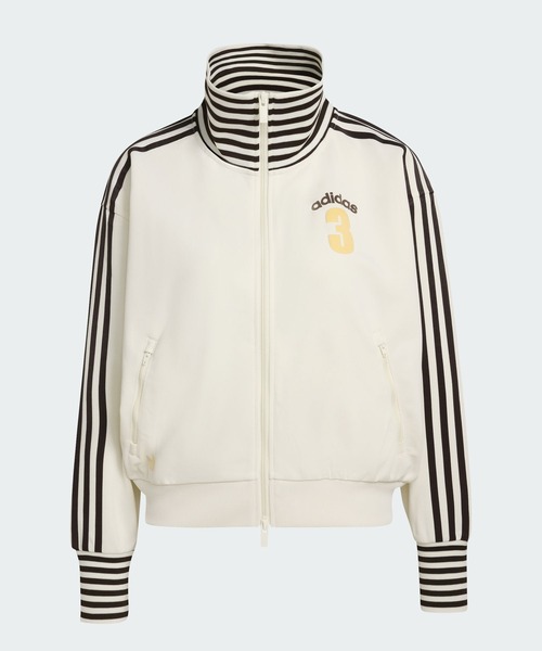 adidas（アディダス）の「ビンテージ BB TT ストライプ リブ トラックトップ / ジャージ / トラックジャケット / アディダスオリジナルス adidas Originals（ジャージ・レディース・ホワイト・XX-LARGE/LARGE/MEDIUM/SMALL/X-LARGE）」の6枚目の写真