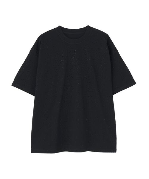 L.H.P(エルエイチピー)の「MAVYTH/メヴィス/RHINESTONE TEE(Tシャツ/カットソー・メンズ・ホワイト/ブラック・XL/L/M)」の4枚目の写真