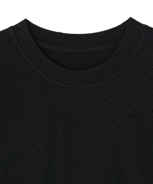 L.H.P(エルエイチピー)の「MAVYTH/メヴィス/RHINESTONE TEE(Tシャツ/カットソー・メンズ・ホワイト/ブラック・XL/L/M)」の6枚目の写真