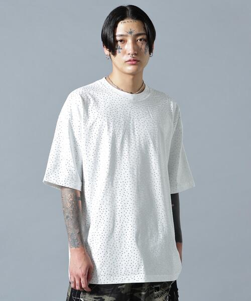 L.H.P(エルエイチピー)の「MAVYTH/メヴィス/RHINESTONE TEE(Tシャツ/カットソー・メンズ・ホワイト/ブラック・XL/L/M)」の12枚目の写真