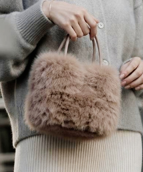 Burner(バーナー)の「【FEMLY DAILY(フェミリーデイリー)】ハンドバッグ fem-bag-8-30【RBTS】(ハンドバッグ・レディース・ベージュ/ブラック/ベージュ系その他・FREE)」の3枚目の写真