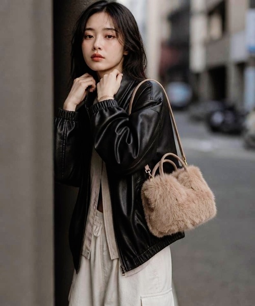 Burner(バーナー)の「【FEMLY DAILY(フェミリーデイリー)】ハンドバッグ fem-bag-8-30【RBTS】(ハンドバッグ・レディース・ベージュ/ブラック/ベージュ系その他・FREE)」の16枚目の写真