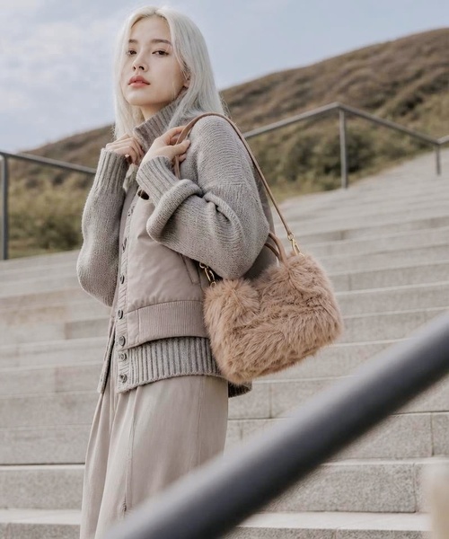Burner(バーナー)の「【FEMLY DAILY(フェミリーデイリー)】ハンドバッグ fem-bag-8-30【RBTS】(ハンドバッグ・レディース・ベージュ/ブラック/ベージュ系その他・FREE)」の18枚目の写真