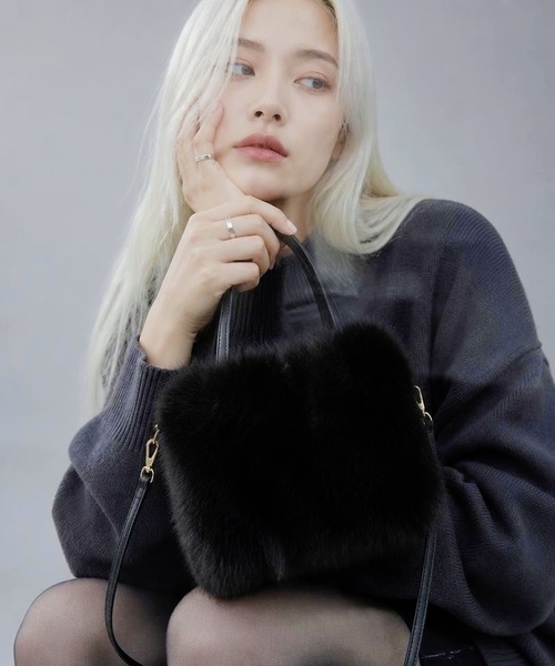 Burner(バーナー)の「【FEMLY DAILY(フェミリーデイリー)】ハンドバッグ fem-bag-8-30【RBTS】(ハンドバッグ・レディース・ベージュ/ブラック/ベージュ系その他・FREE)」の21枚目の写真