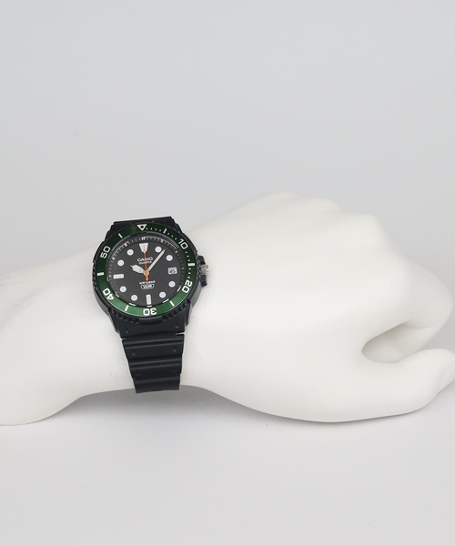 CASIO(カシオ)の「CASIO Collection / MRW-240H-1E3JF(アナログ腕時計・メンズ・ブラック×グリーン・FREE)」の8枚目の写真