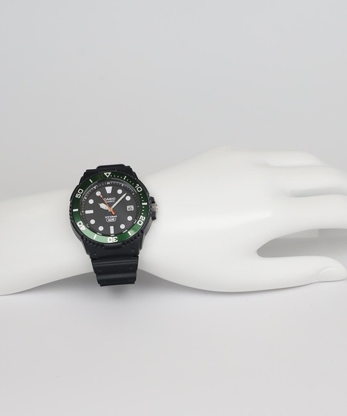 CASIO(カシオ)の「CASIO Collection / MRW-240H-1E3JF(アナログ腕時計・メンズ・ブラック×グリーン・FREE)」の10枚目の写真