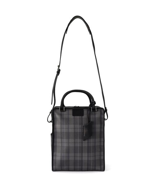 beautiful people(ビューティフルピープル)の「beautiful people/ビューティフルピープル/NOBLE POP PLAID TOTE BAG(トートバッグ・レディース・チャコールグレー/ブラウン系その他3・F)」の2枚目の写真