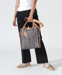 beautiful people/ビューティフルピープル/NOBLE POP PLAID TOTE BAG