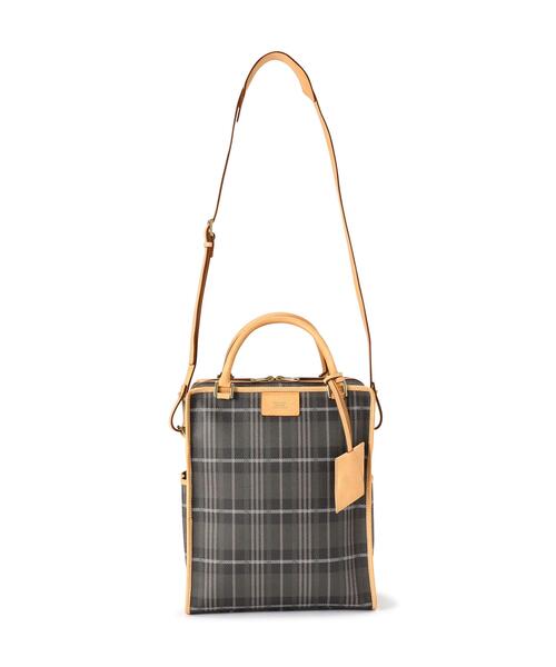 beautiful people(ビューティフルピープル)の「beautiful people/ビューティフルピープル/NOBLE POP PLAID TOTE BAG(トートバッグ・レディース・チャコールグレー/ブラウン系その他3・F)」の4枚目の写真