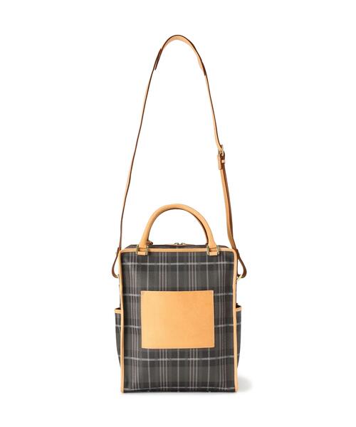 beautiful people(ビューティフルピープル)の「beautiful people/ビューティフルピープル/NOBLE POP PLAID TOTE BAG(トートバッグ・レディース・チャコールグレー/ブラウン系その他3・F)」の6枚目の写真