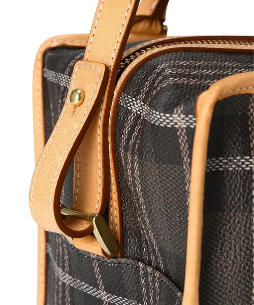 beautiful people(ビューティフルピープル)の「beautiful people/ビューティフルピープル/NOBLE POP PLAID TOTE BAG(トートバッグ・レディース・チャコールグレー/ブラウン系その他3・F)」の9枚目の写真