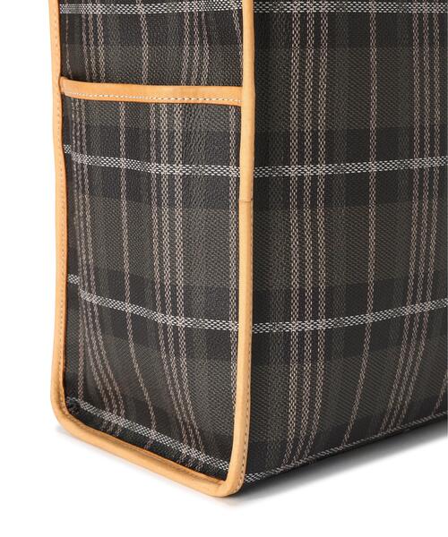 beautiful people(ビューティフルピープル)の「beautiful people/ビューティフルピープル/NOBLE POP PLAID TOTE BAG(トートバッグ・レディース・チャコールグレー/ブラウン系その他3・F)」の14枚目の写真