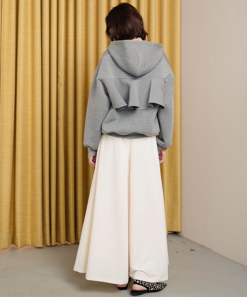 ELFRANK(エルフランク)の「【2026AW】【M~Lサイズ展開】バックフリルダンボールダブルジップパーカー(パーカー・レディース・ネイビー/グレー・M/L)」の18枚目の写真
