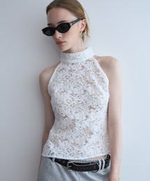 JOSE MOON | LIQUIED LACE HIGH NECK/リキッドレースハイネック(その他トップス)