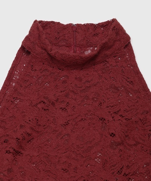 JOSE MOON(ジョゼムーン)の「LIQUIED LACE HIGH NECK/リキッドレースハイネック(その他トップス・レディース・レッド/ブラック/ホワイト/ブラウン・FREE)」の19枚目の写真