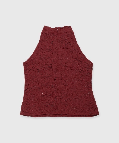 JOSE MOON(ジョゼムーン)の「LIQUIED LACE HIGH NECK/リキッドレースハイネック(その他トップス・レディース・レッド/ブラック/ホワイト/ブラウン・FREE)」の18枚目の写真