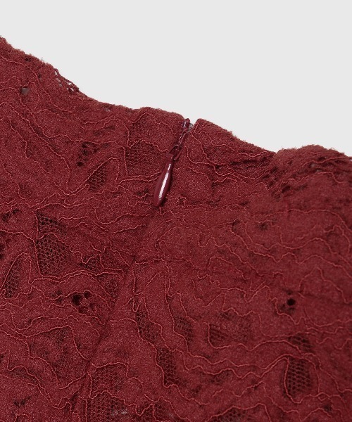 JOSE MOON(ジョゼムーン)の「LIQUIED LACE HIGH NECK/リキッドレースハイネック(その他トップス・レディース・レッド/ブラック/ホワイト/ブラウン・FREE)」の21枚目の写真
