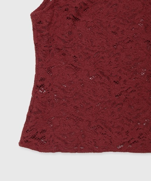 JOSE MOON(ジョゼムーン)の「LIQUIED LACE HIGH NECK/リキッドレースハイネック(その他トップス・レディース・レッド/ブラック/ホワイト/ブラウン・FREE)」の22枚目の写真