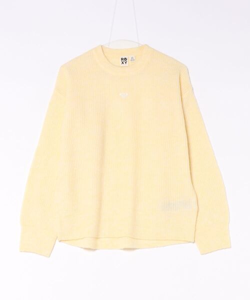 ROXY(ロキシー)の「ROXY LOOMED HORIZON ロゴ刺?セーター 【2026年秋冬モデル】(ニット/セーター・レディース・イエロー/オレンジ・SMALL/MEDIUM/X-SMALL)」の2枚目の写真