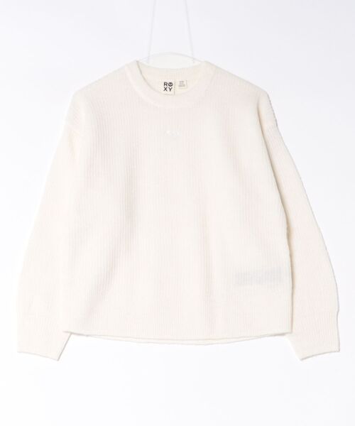 ROXY(ロキシー)の「ROXY LOOMED HORIZON ロゴ刺?セーター 【2026年秋冬モデル】(ニット/セーター・レディース・イエロー/オレンジ・SMALL/MEDIUM/X-SMALL)」の1枚目の写真