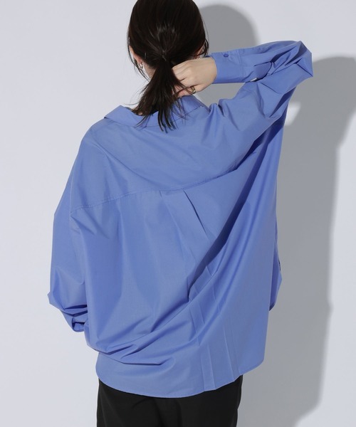 LAKOLE(ラコレ)の「2WAYオーバーサイズシャツ / 1047194(シャツ/ブラウス・レディース・キャメル/ブルー系その他/サックスブルー/ボルドー/アイボリー・FREE)」の13枚目の写真