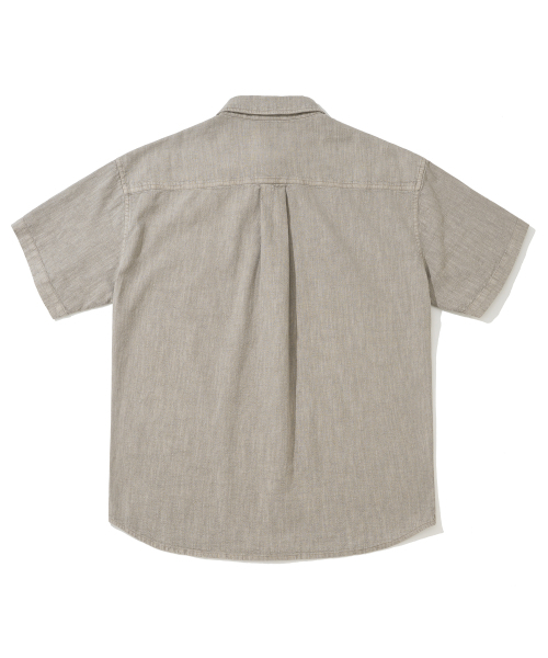 SIIIIDO(シド)の「GAIUS HALF SHIRT(BEIGE)(シャツ/ブラウス・メンズ・その他・2)」の3枚目の写真