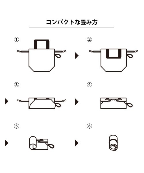 MOTTERU（モッテル）の「MOTTERU/クルリトコンパクトクーラーミニ巾着（エコバッグ/サブバッグ・レディース・グリーン系その他/ブラック/ネイビー/パープル・FREE）」の9枚目の写真