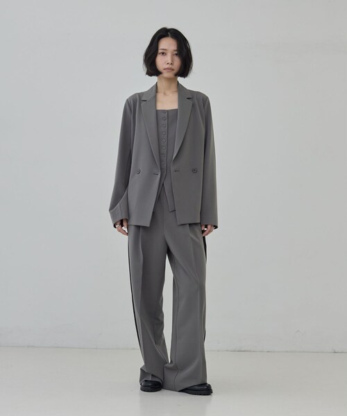 GALLEST(ギャレスト)の「Comfy Set Up|キャミジレ【セットアップ対応/通勤/カセット服】(ベスト・レディース・ブラック/ベージュ/ダークグレー・36/38/40)」の4枚目の写真