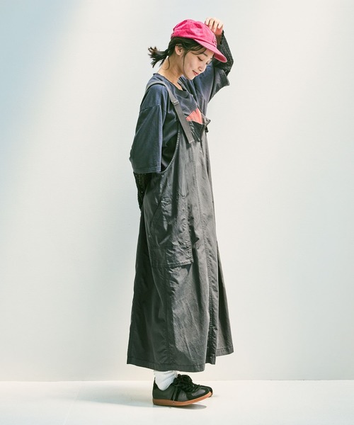 niko and...(ニコアンド)の「WORKポケットジャンパースカート(ジャンパースカート・レディース・マスタード/モカ/チャコール・MEDIUM/LARGE)」の8枚目の写真