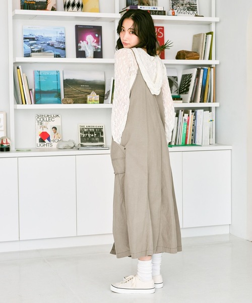 niko and...(ニコアンド)の「WORKポケットジャンパースカート(ジャンパースカート・レディース・マスタード/モカ/チャコール・MEDIUM/LARGE)」の16枚目の写真