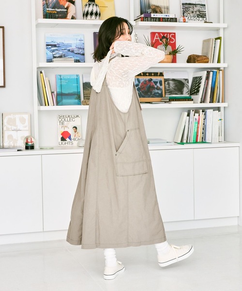 niko and...(ニコアンド)の「WORKポケットジャンパースカート(ジャンパースカート・レディース・マスタード/モカ/チャコール・MEDIUM/LARGE)」の18枚目の写真
