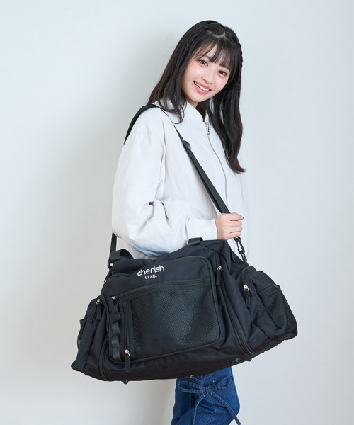 LTXC】【容量43-50L】メッシュポケット拡張ボストン（ボストンバッグ