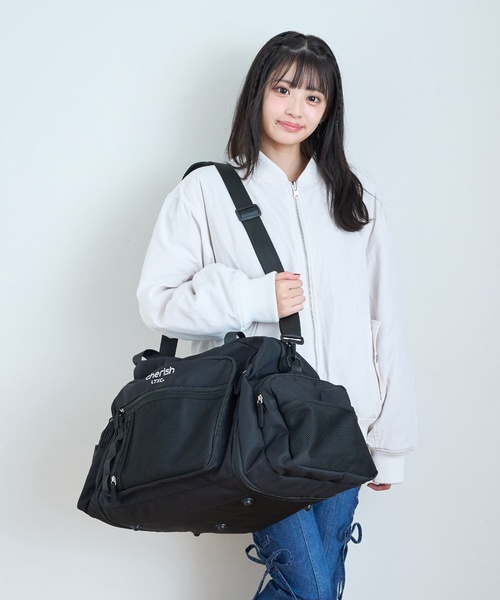 LTXC】【容量43-50L】メッシュポケット拡張ボストン（ボストンバッグ