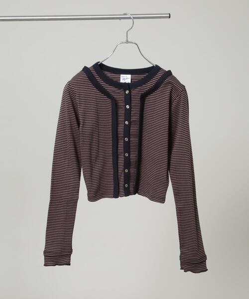 Robert P.Miller（ロバート ピー ミラー）の「Robert P. Miller/Prib Layer cardigan（カーディガン/ボレロ・レディース・グレー/ブラウン・FREE）」の2枚目の写真