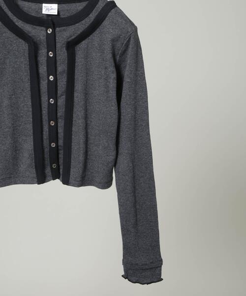 Robert P.Miller（ロバート ピー ミラー）の「Robert P. Miller/Prib Layer cardigan（カーディガン/ボレロ・レディース・グレー/ブラウン・FREE）」の4枚目の写真
