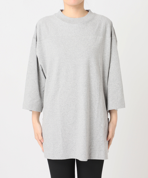 RIDING HIGH（ライディングハイ）の「【RIDING HIGH/ライディングハイ】 88/12CHAPIONテンジクフットボールチュニッ（Tシャツ/カットソー・レディース・チャコールグレー/カーキ/ブラック・FREE）」の20枚目の写真