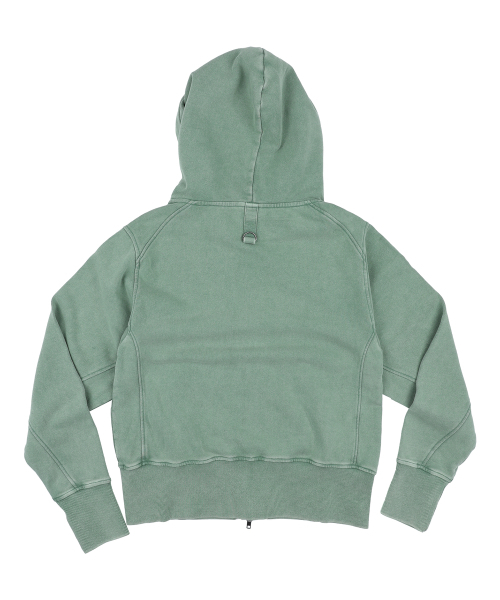 GLACK(グラック)の「GHD055 インターネットピープルズ OLD SCHOOL T.VINTAGE CO. スリムフィットジップアップパーカー (GREEN)(パーカー・レディース・その他・MEDIUM/LARGE)」の6枚目の写真