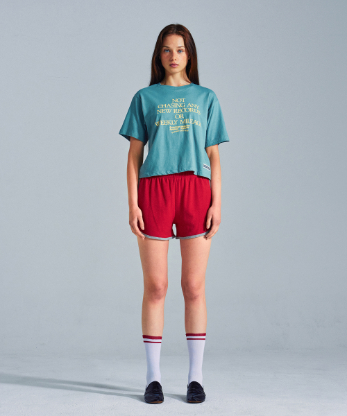 MENASOO(ミナス)の「MNS x American apparel Not Chasing Crop T-Shirts_Arctic(Tシャツ/カットソー・レディース・ライトブルー・MEDIUM/SMALL)」の8枚目の写真
