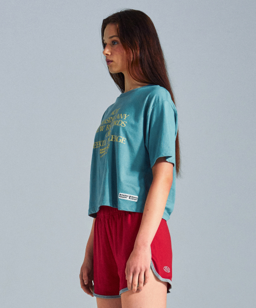 MENASOO(ミナス)の「MNS x American apparel Not Chasing Crop T-Shirts_Arctic(Tシャツ/カットソー・レディース・ライトブルー・MEDIUM/SMALL)」の12枚目の写真