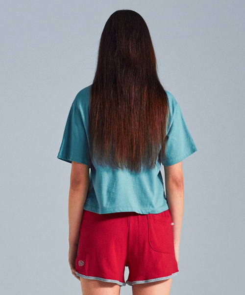 MENASOO(ミナス)の「MNS x American apparel Not Chasing Crop T-Shirts_Arctic(Tシャツ/カットソー・レディース・ライトブルー・MEDIUM/SMALL)」の13枚目の写真