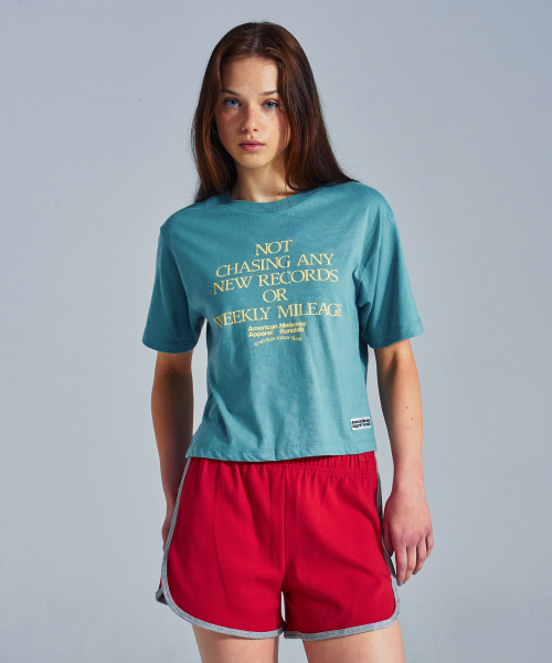 MENASOO(ミナス)の「MNS x American apparel Not Chasing Crop T-Shirts_Arctic(Tシャツ/カットソー・レディース・ライトブルー・MEDIUM/SMALL)」の15枚目の写真