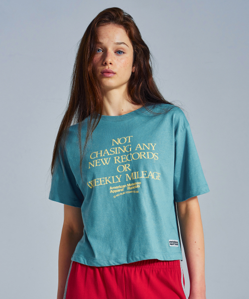MENASOO(ミナス)の「MNS x American apparel Not Chasing Crop T-Shirts_Arctic(Tシャツ/カットソー・レディース・ライトブルー・MEDIUM/SMALL)」の17枚目の写真