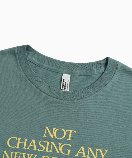 MENASOO(ミナス)の「MNS x American apparel Not Chasing Crop T-Shirts_Arctic(Tシャツ/カットソー・レディース・ライトブルー・MEDIUM/SMALL)」の4枚目の写真