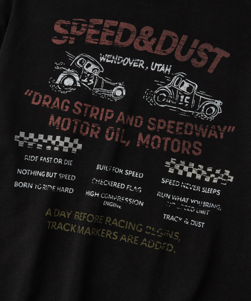 OUTSTANDING（アウトスタンディング）の「MOT SERIES LONG SLEEVE(SPEED DUST)_BLACK（Tシャツ/カットソー・メンズ・その他・X-LARGE/LARGE/MEDIUM）」の7枚目の写真