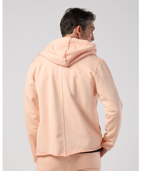 wjk(ダヴルジェイケイ)の「compact urake cut-off line zip hoodie(パーカー・メンズ・ブラック/グレー/ピンク・X-LARGE/LARGE/MEDIUM/SMALL)」の8枚目の写真